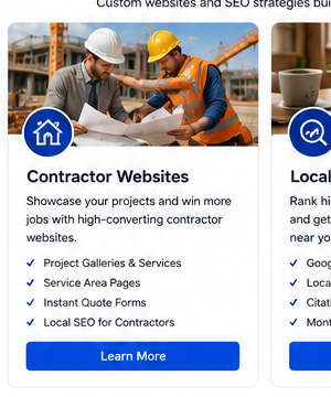 Contractor Website Packages